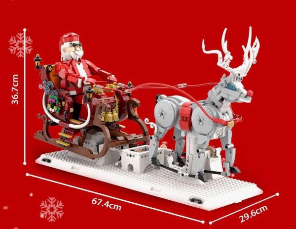 Weihnachtsmann mit Schlitten
