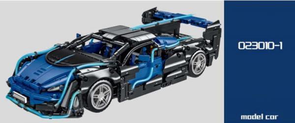 Sportwagen in blau/schwarz