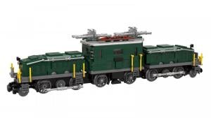 Legendary locomotive: Krokodil in green (8W)