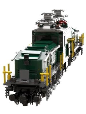 Legendäre Lokomotive: Krokodil in grün (8W)