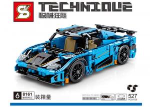 Racing car in blue