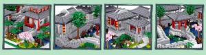 Suzhou Garden (diamond blocks)