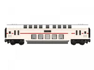 Passenger car white red