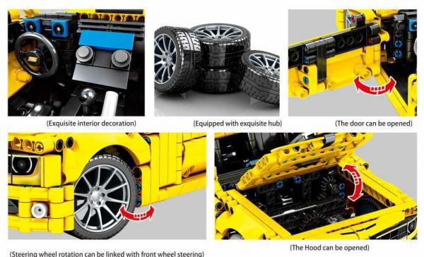 Super car in yellow