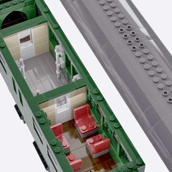 Umbauwagen 2te Klasse und Gepäckabteil (8w)