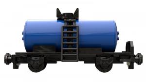 tank car black blue