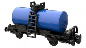 tank car black blue