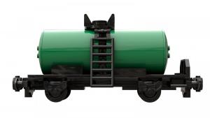 tank car black green