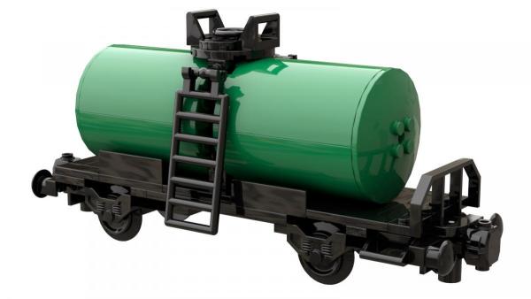 tank car black green