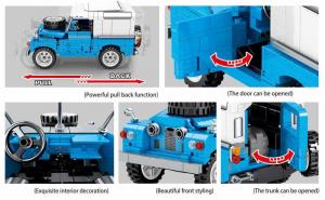Pick-up Car in blue/white