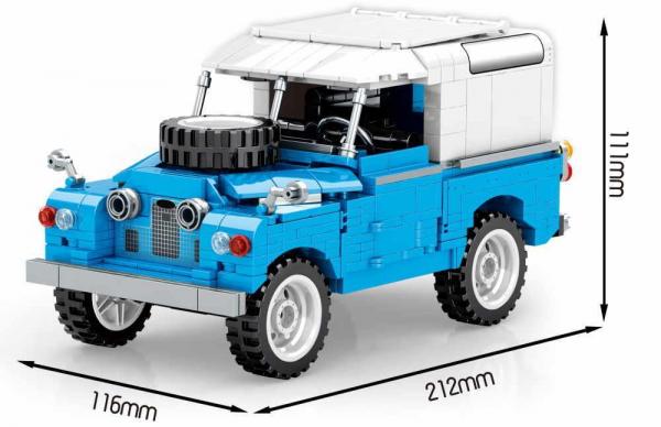 Pick-up Car in blue/white