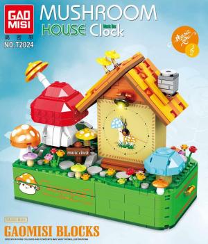 Musik Box with Clock: Mushroom House