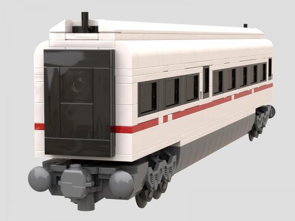 Express Train white red Dining Car