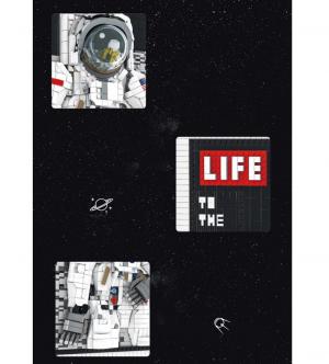 Astronaut Wandbild