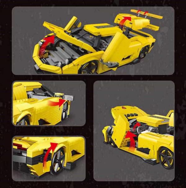 Supersportscar in yellow