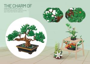 The charm of green plotted plants