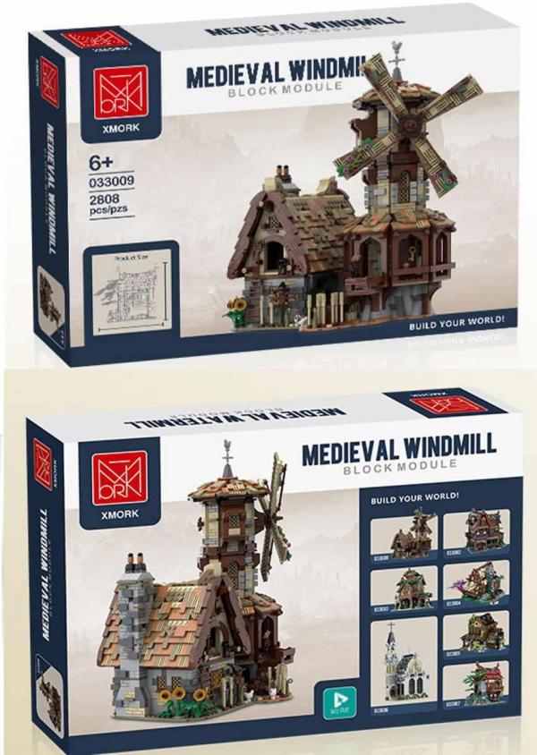 Mittelalterliche Stadt - Windmühle
