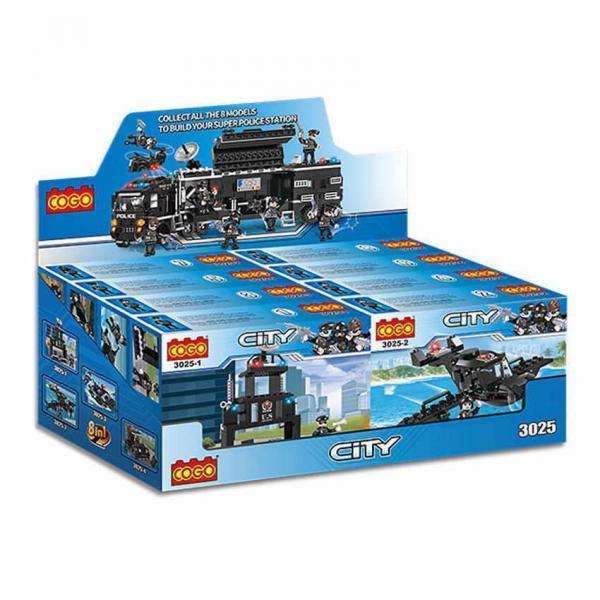Stadt-Polizei Box (8 verschiedene Sets)