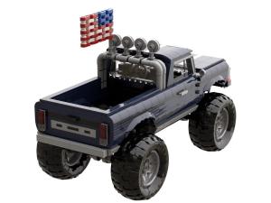 Monster truck dark blue