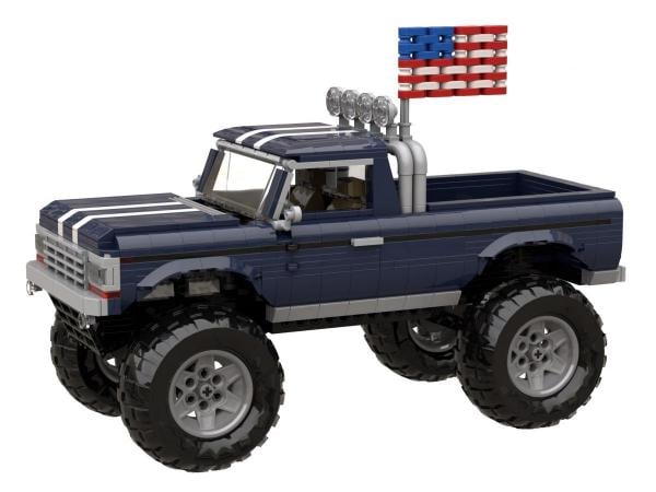 Monster truck dark blue