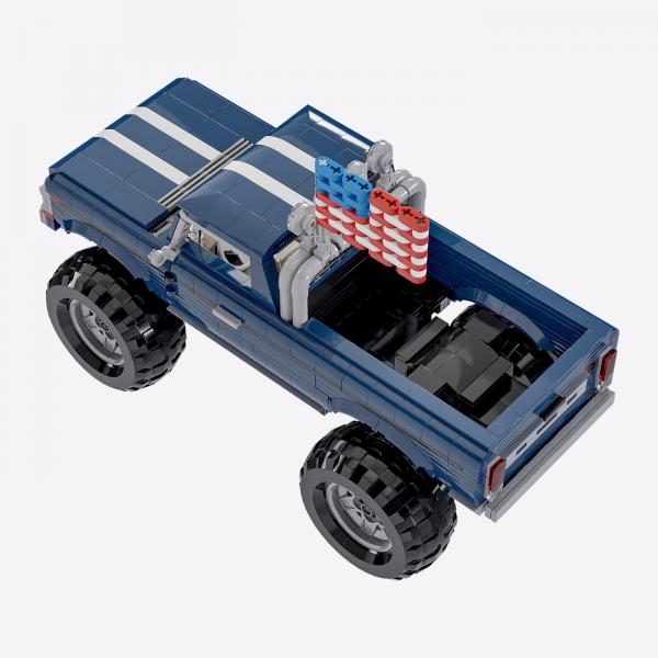 Monster truck dark blue