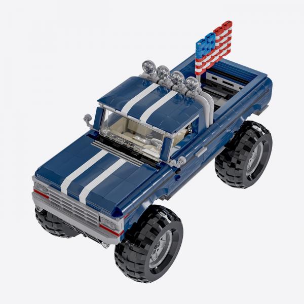 Monster truck dark blue