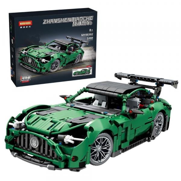 Supersportwagen in grün/schwarz