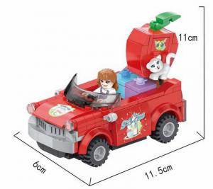 Apfel-Auto + Apfel-Geschenkeladen