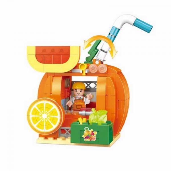 Orange Car + Orange Juice Shop