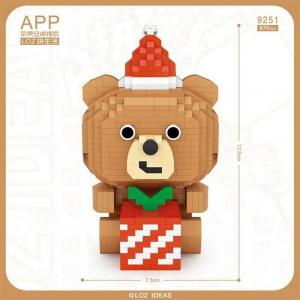 Christmas bear (diamond blocks)