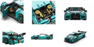 Supersportscar in mint/black