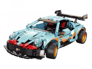 Sports car in blue