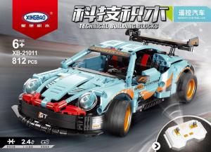 Sports car in blue