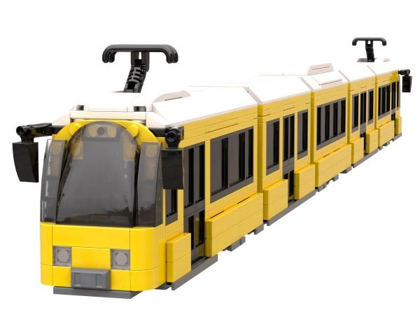 Straßenbahn gelb-weiß