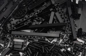 Unsorted Technic Bricks black