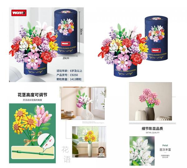 Buntes Blumensortiment