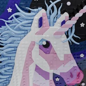 Einhorn-Wandbild