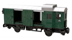 Baggage car in dark green