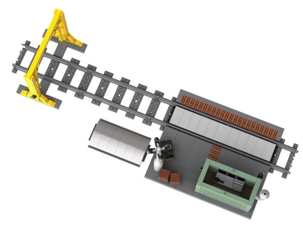 Track weigher with loading scale