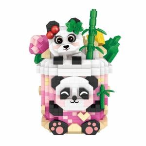 Becher mit Pandas (diamond blocks)