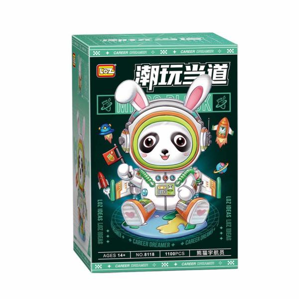 Panda Astronaut (diamond blocks)