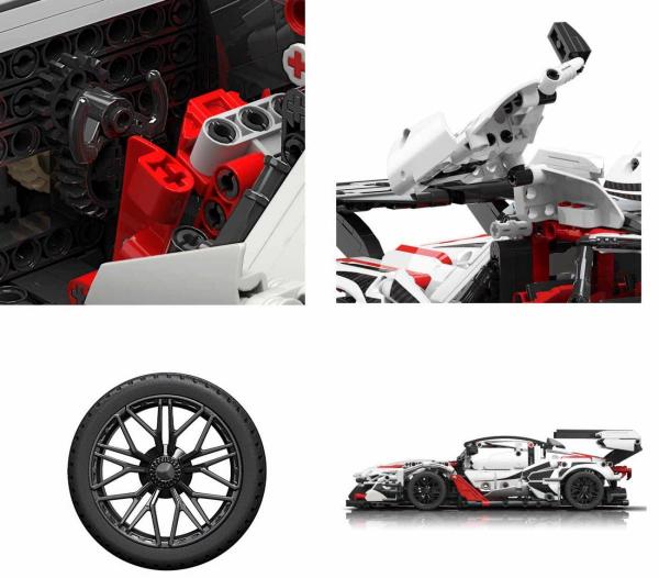 Supersportscar in white/red/black