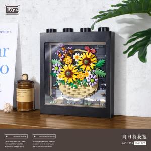 Bilderrahmen Sonnenblumenkorb (mini blocks)
