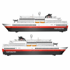 Hurtigruten Coastal Ship 8in1 Model - Exclusive version