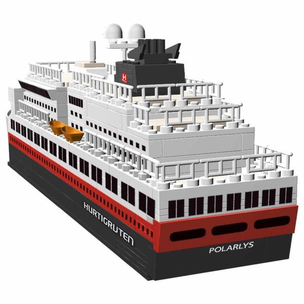 Hurtigruten Coastal Ship 8in1 Model - Exclusive version