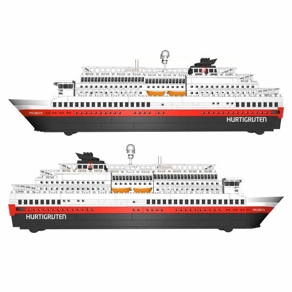 Hurtigruten Coastal Ship 8in1 Model - Exclusive version