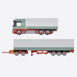 Logistics Truck with Dolly and Trailer