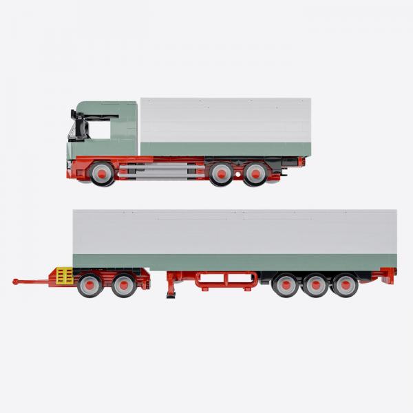 Logistics Truck with Dolly and Trailer