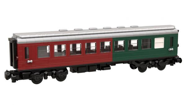 Half Dining Car Dark Green/Dark Red