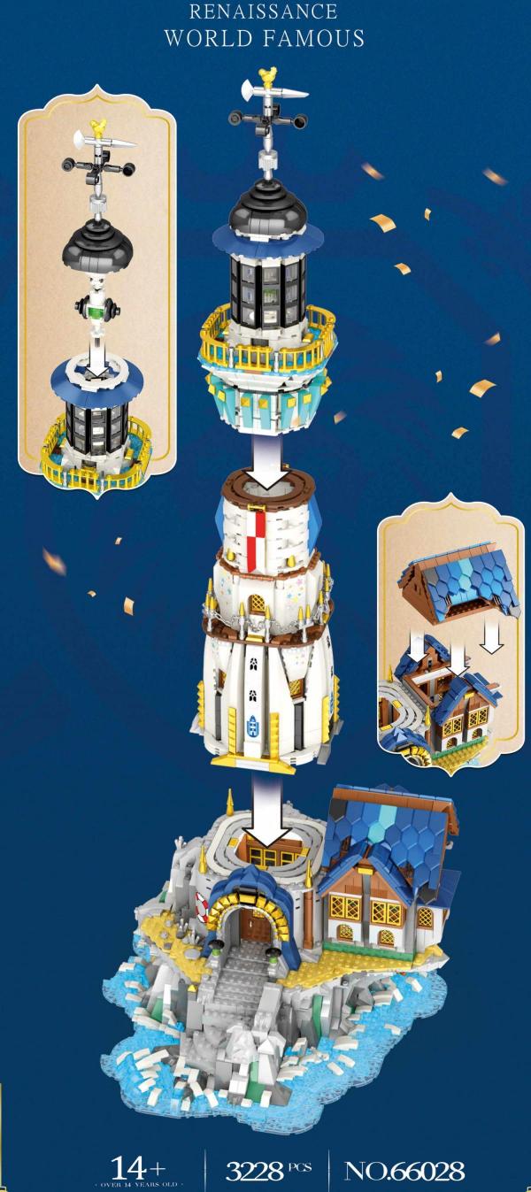 Mittelalterliche Stadt - Leuchtturm
